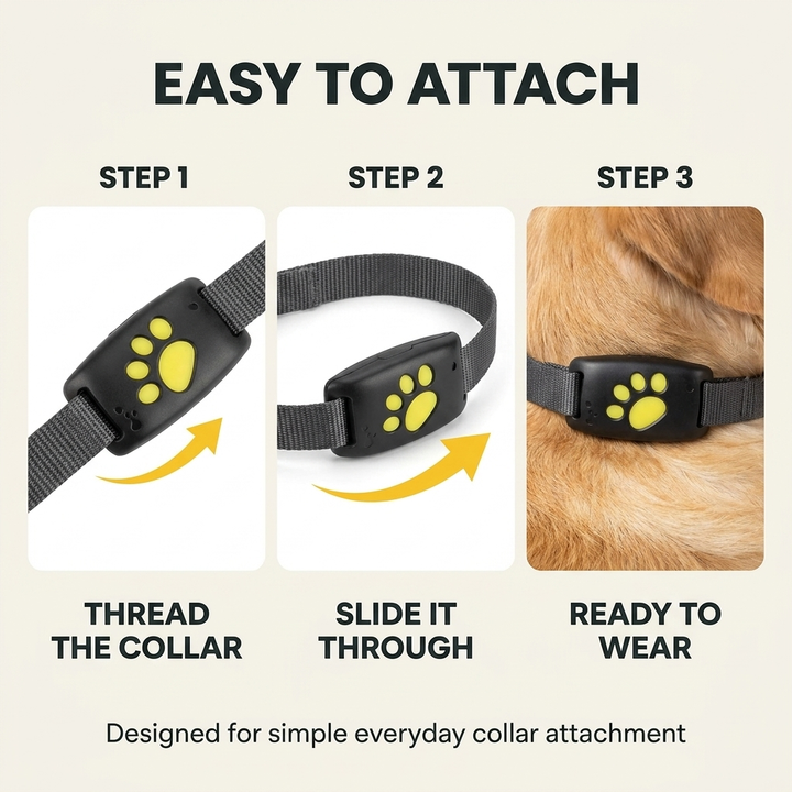 GPS-tracker voor honden en katten – Real-time locatie, lichtgewicht &amp; lange batterijduur Vestragear