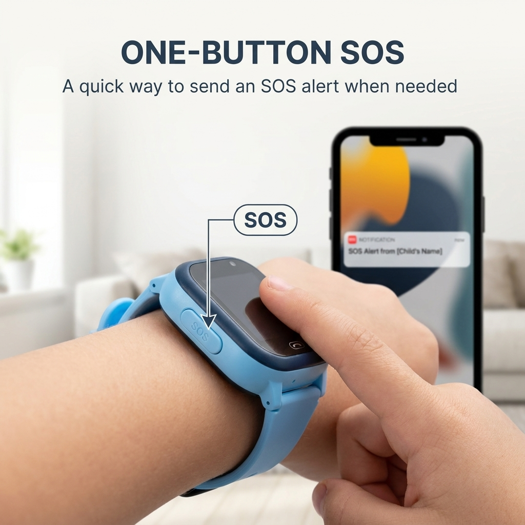 GPS Smartwatch voor Kinderen – Videobellen, SOS &amp; Waterdicht IP67 Vestragear