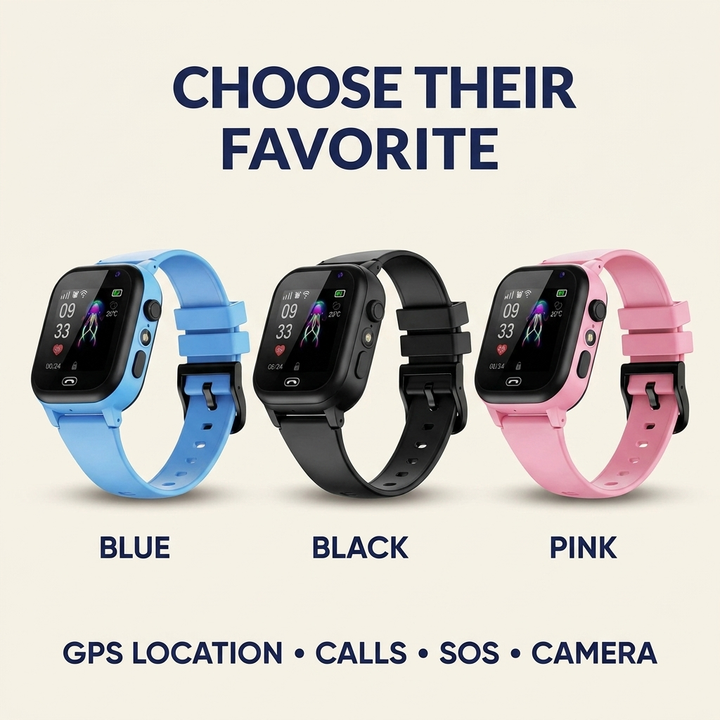 GPS Smartwatch voor Kinderen – Videobellen, SOS &amp; Waterdicht IP67 Vestragear