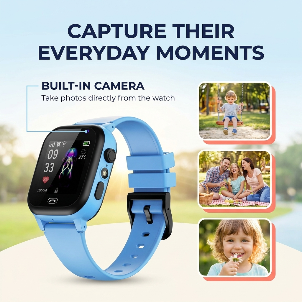GPS Smartwatch voor Kinderen – Videobellen, SOS &amp; Waterdicht IP67 Vestragear