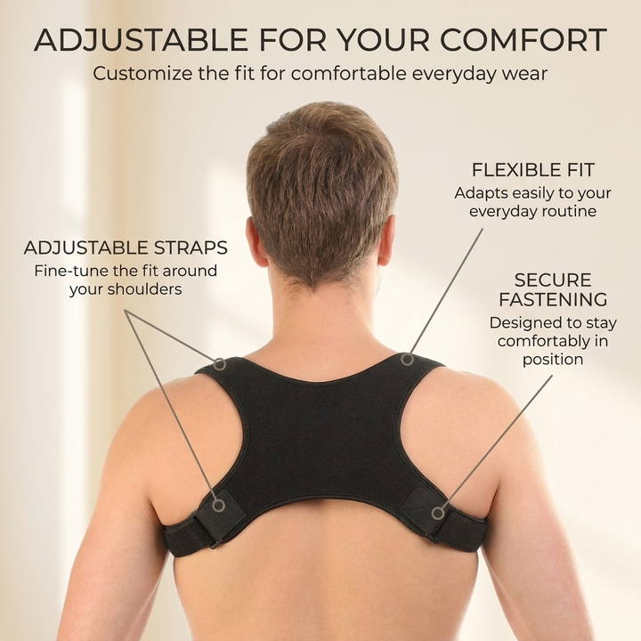 Verstelbare Houdingscorrector – Ergonomische Ondersteuning &amp; Comfortabele Pasvorm Vestragear