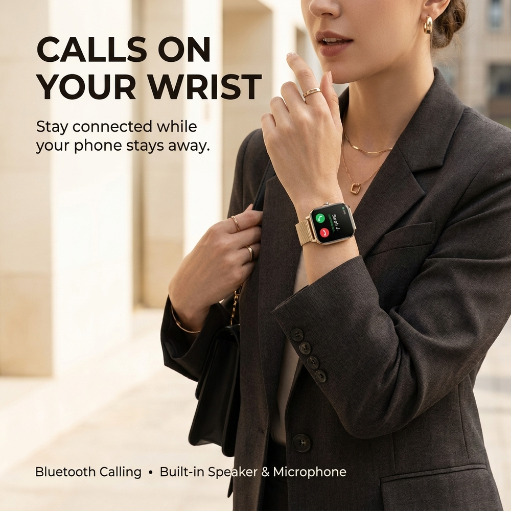PulseTech Smartwatch 2.0 – Gezondheid, Sport & Meldingen in Stijl VestraGear