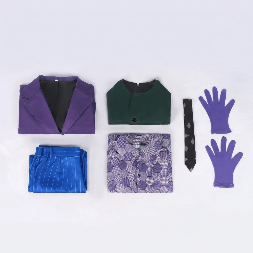 JesterWear – Clown Kostuum Volwassenen – Complete Set met Jas, Vest &amp; Stropdas VestraGear