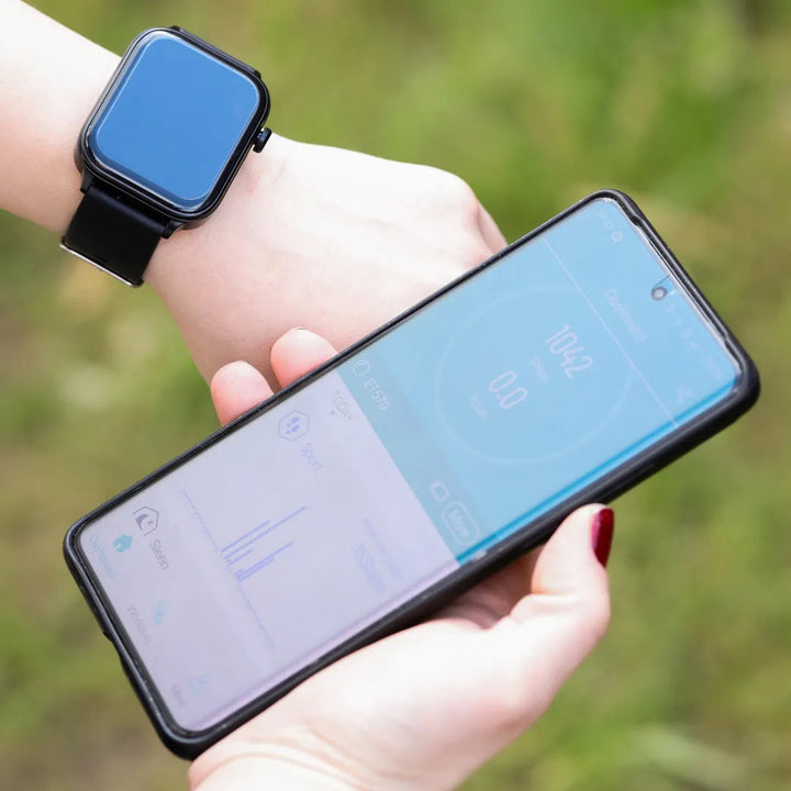 PulseMate Montre Intelligente – Fonctions de Santé &amp; Étanche IP68