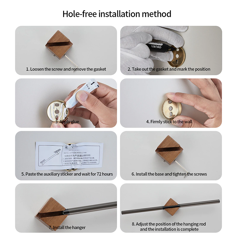 BadeWunder Houten Handdoekhouder – Minimalistisch Design met Natuurlijke Afwerking