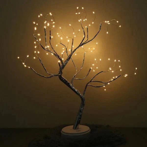 Lámpara de brazo LED LumiTree – Diseño hecho a mano con 108 LED cálidos y ramas flexibles