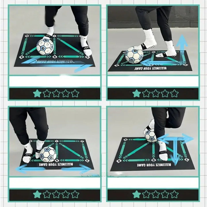 Trainex Alfombra de fútbol – Alfombra de entrenamiento profesional para control del balón y trabajo de pies en casa y al aire libre
