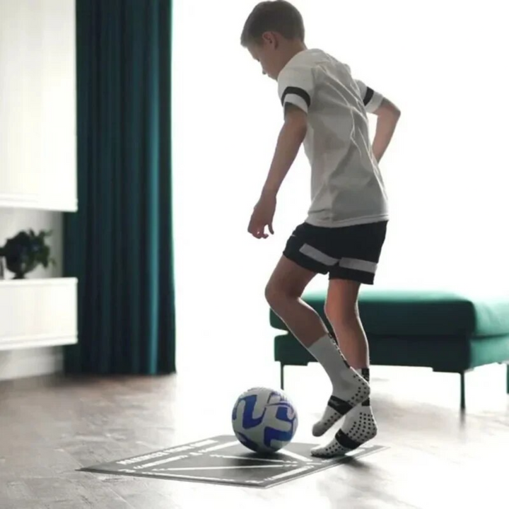 Trainex Alfombra de fútbol – Alfombra de entrenamiento profesional para control del balón y trabajo de pies en casa y al aire libre