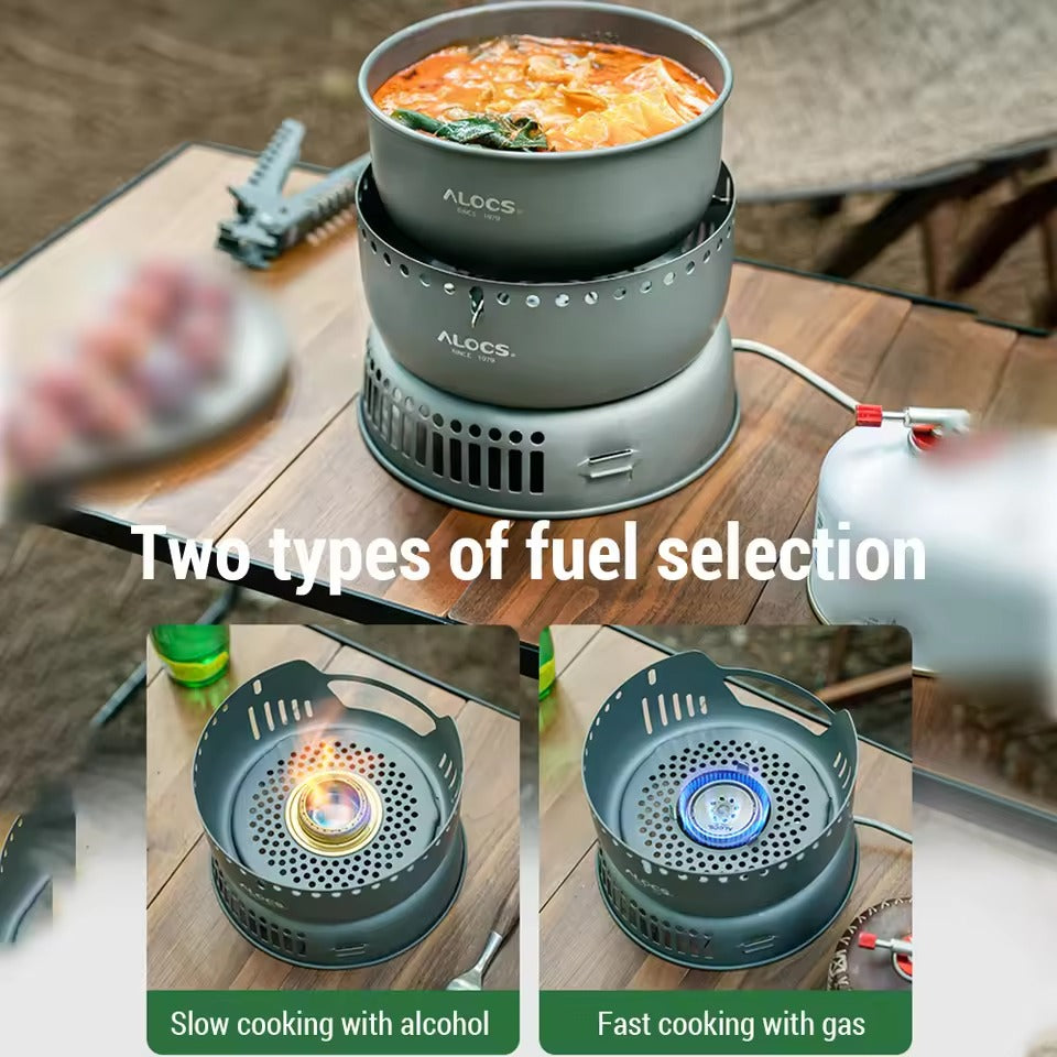 TrailMate Conjunto de Cozinha para Campismo – Fogão Portátil para Exterior, Caminhadas &amp; Churrasco