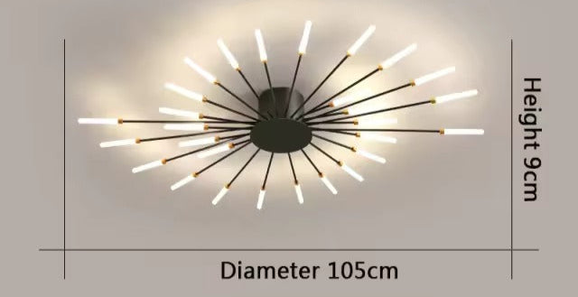 Aurestrom Llum de sostre – Disseny modern de remolí amb diverses làmpades LED i acabat de luxe