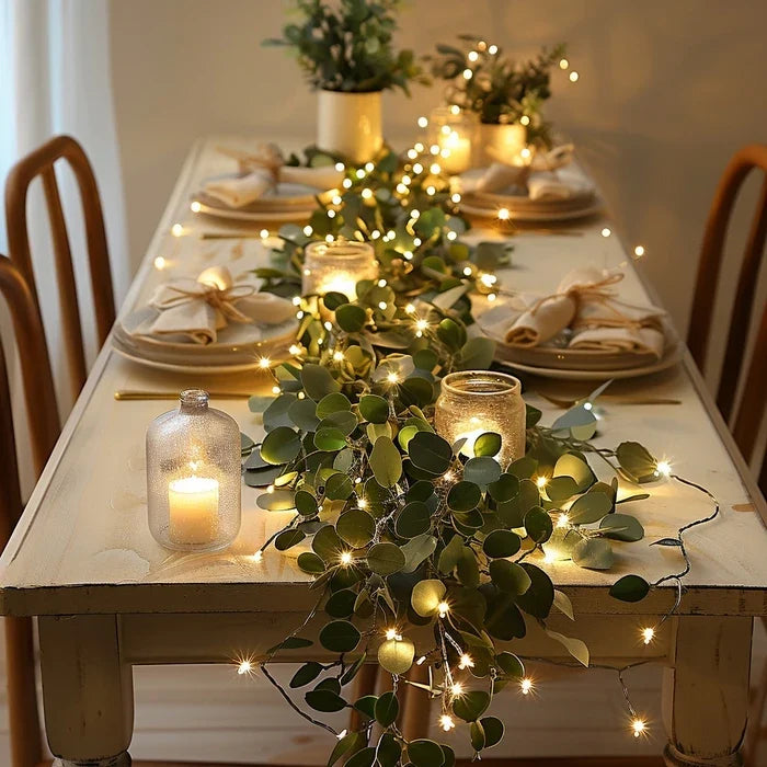 Lighted Olive Branch Stems – Twinkling Fairy Lights for Vases and Arrangements Tevako