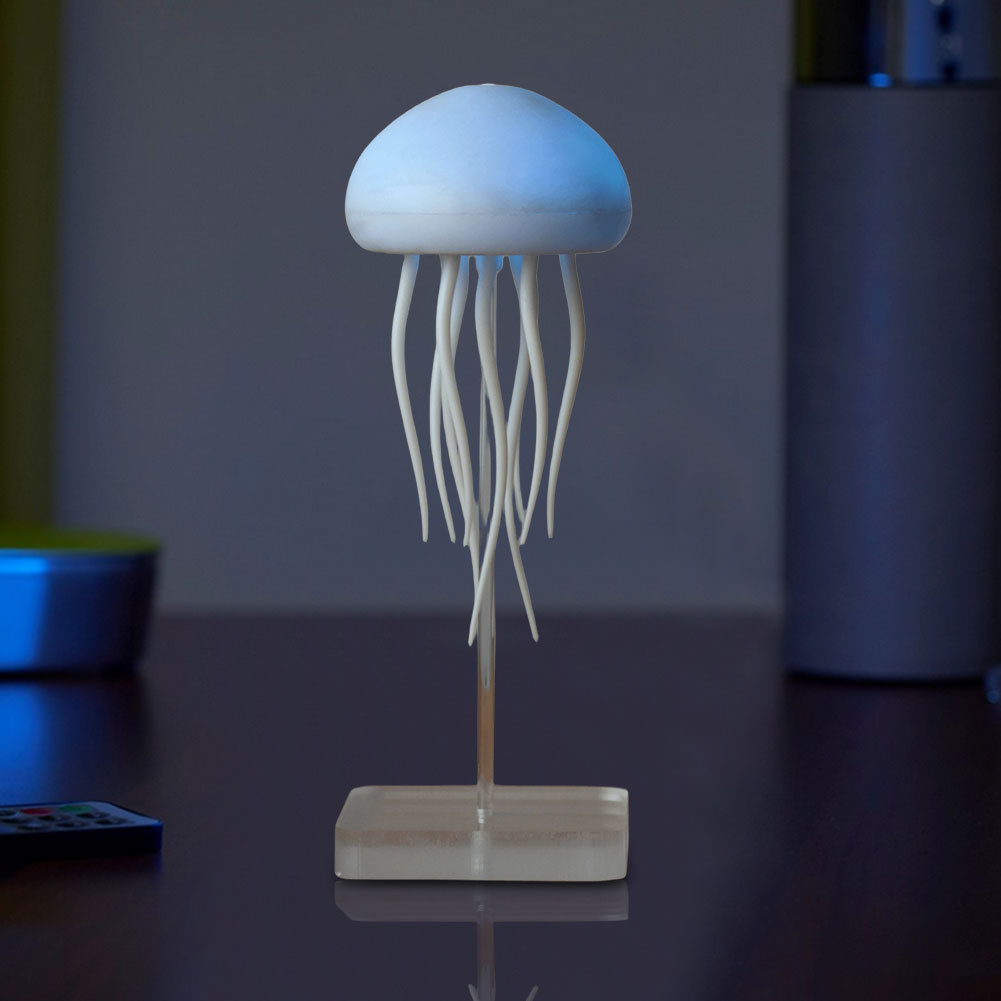 Candeeiro de Mesa LED com Design de Medusas – Luz Decorativa com Mudança de Cor