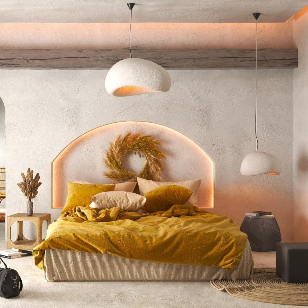 Lámpara colgante Liora – Vidrio y metal regulable para comedor o sala de estar
