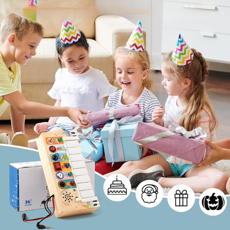 EduBini – Ensemble de jeu Montessori bébé 6m+ jouet éducatif et sensoriel