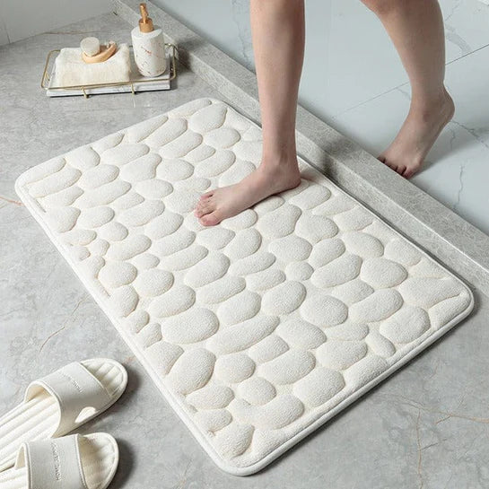 AquaLuxe Alfombrilla de ducha – Alfombrilla antideslizante para baño con suave confort y diseño lujoso y duradero
