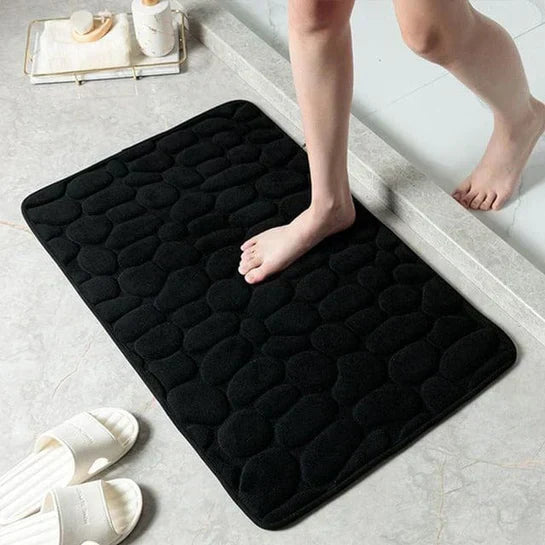 AquaLuxe Alfombrilla de ducha – Alfombrilla antideslizante para baño con suave confort y diseño lujoso y duradero