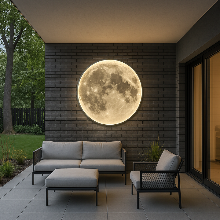 Lunora Maan Candeeiro de Parede – Design Realista com Iluminação LED Quente &amp; Vários Tamanhos