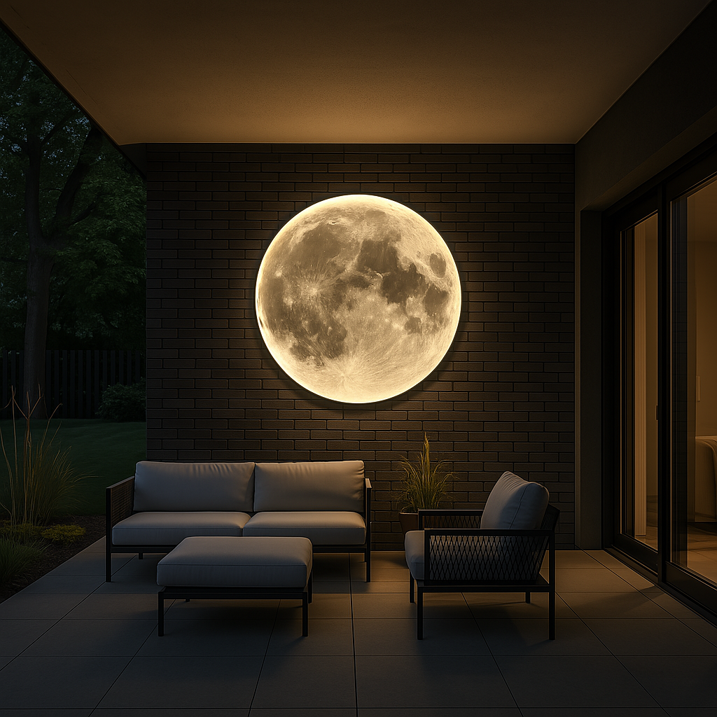 Lunora Maan Candeeiro de Parede – Design Realista com Iluminação LED Quente &amp; Vários Tamanhos