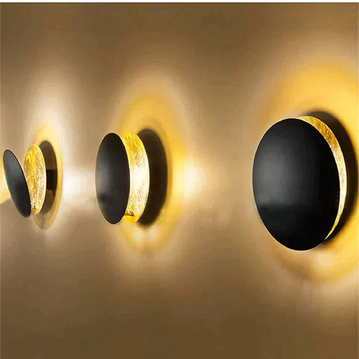Lunarex Eclipse Lampada da Parete – Lampada LED Dimmerabile di Design, a Risparmio Energetico &amp; Moderna per Interni Atmosferici