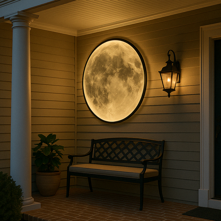 Lunora Maan Candeeiro de Parede – Design Realista com Iluminação LED Quente &amp; Vários Tamanhos
