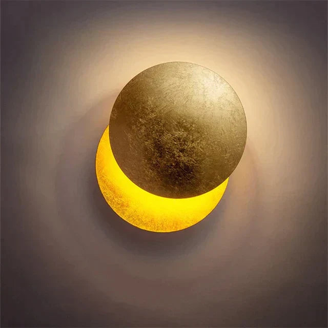 Lunarex Eclipse Lampada da Parete – Lampada LED Dimmerabile di Design, a Risparmio Energetico &amp; Moderna per Interni Atmosferici