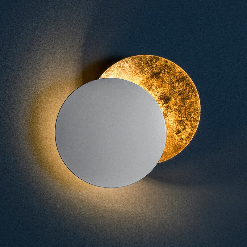 Lunarex Eclipse Lampada da Parete – Lampada LED Dimmerabile di Design, a Risparmio Energetico &amp; Moderna per Interni Atmosferici