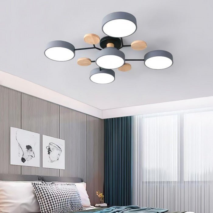 Nordora – lampe de plafond LED scandinave design ramifié & lumière d'ambiance