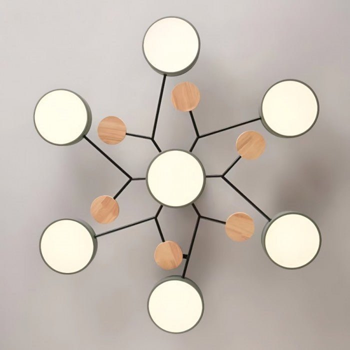 Nordora – lampe de plafond LED scandinave design ramifié & lumière d'ambiance
