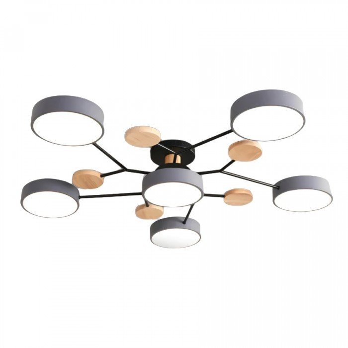 Nordora – lampe de plafond LED scandinave design ramifié & lumière d'ambiance