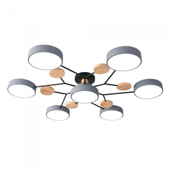 Nordora – lampe de plafond LED scandinave design ramifié & lumière d'ambiance