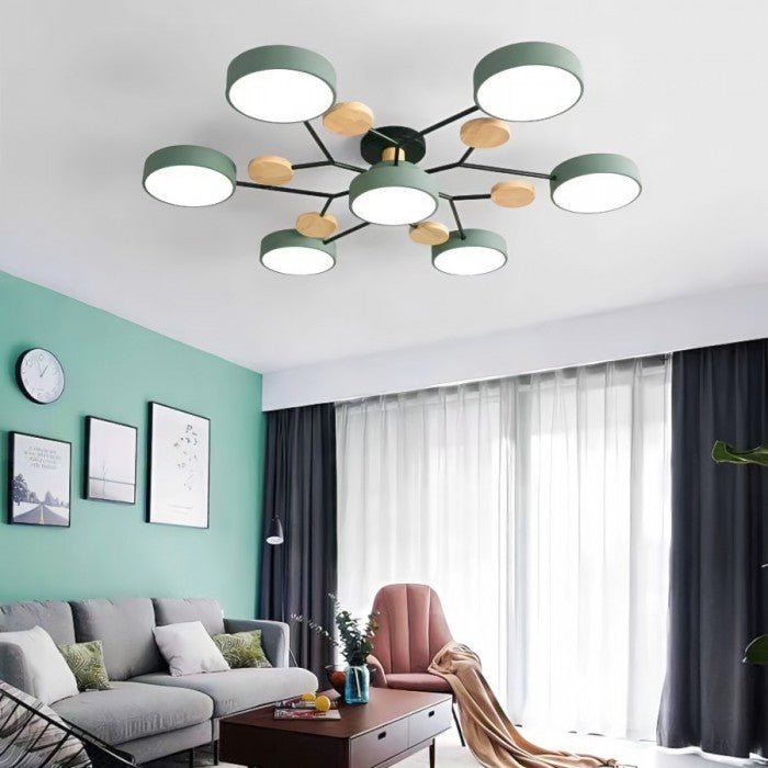 Nordora – lampe de plafond LED scandinave design ramifié & lumière d'ambiance
