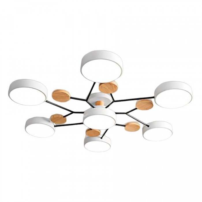Nordora – lampe de plafond LED scandinave design ramifié & lumière d'ambiance