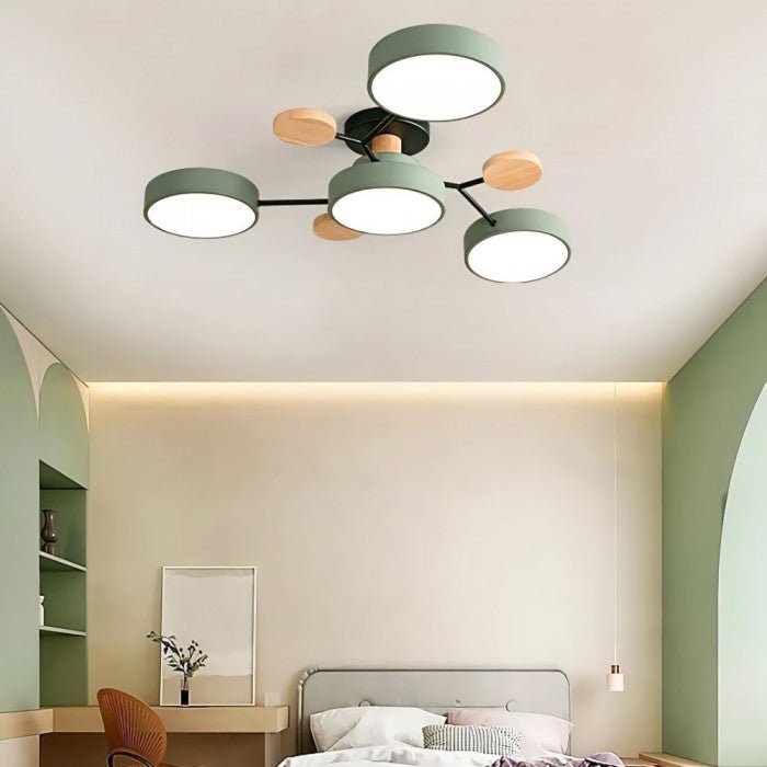 Nordora – lampe de plafond LED scandinave design ramifié & lumière d'ambiance
