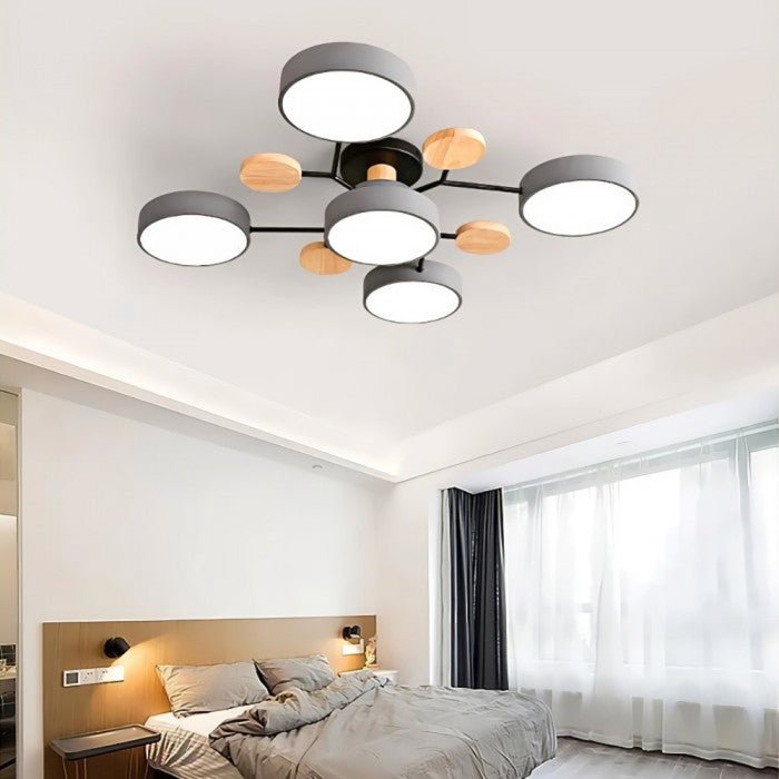 Nordora – lampe de plafond LED scandinave design ramifié & lumière d'ambiance