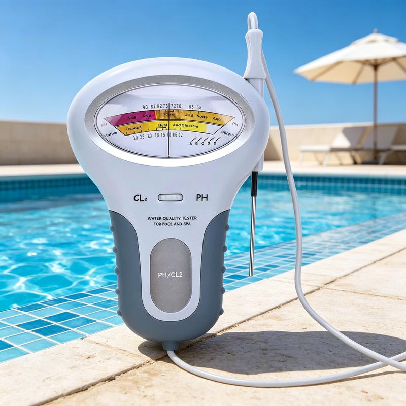 pH- en chloormeter voor zwembaden – Herbruikbare watertester met meetsonde 2
