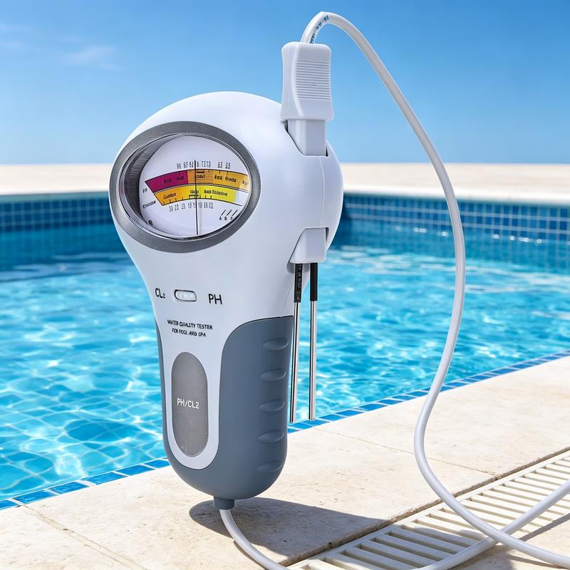 pH- en chloormeter voor zwembaden – Herbruikbare watertester met meetsonde 3