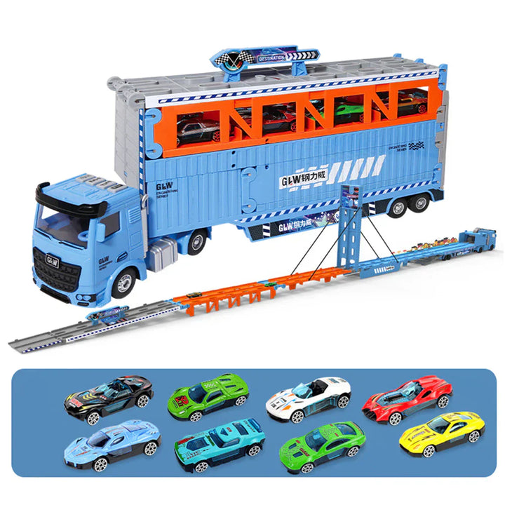 Constructo – Set de vehículos de construcción de juguete con grúa, excavadora y volquete