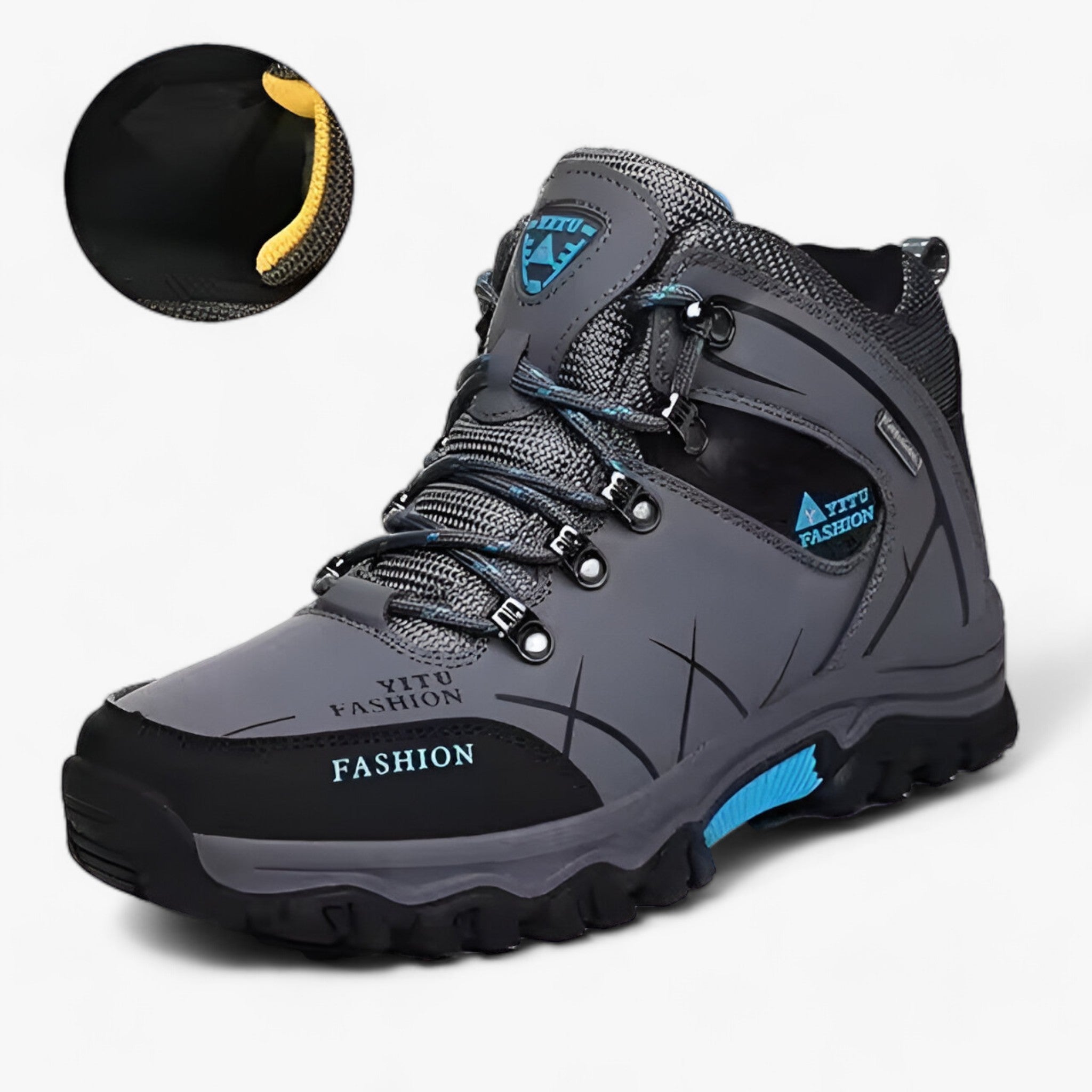 Nordvail Leren Snowboots – Waterdichte Herenlaarzen met Warme Voering & Antislip Zool