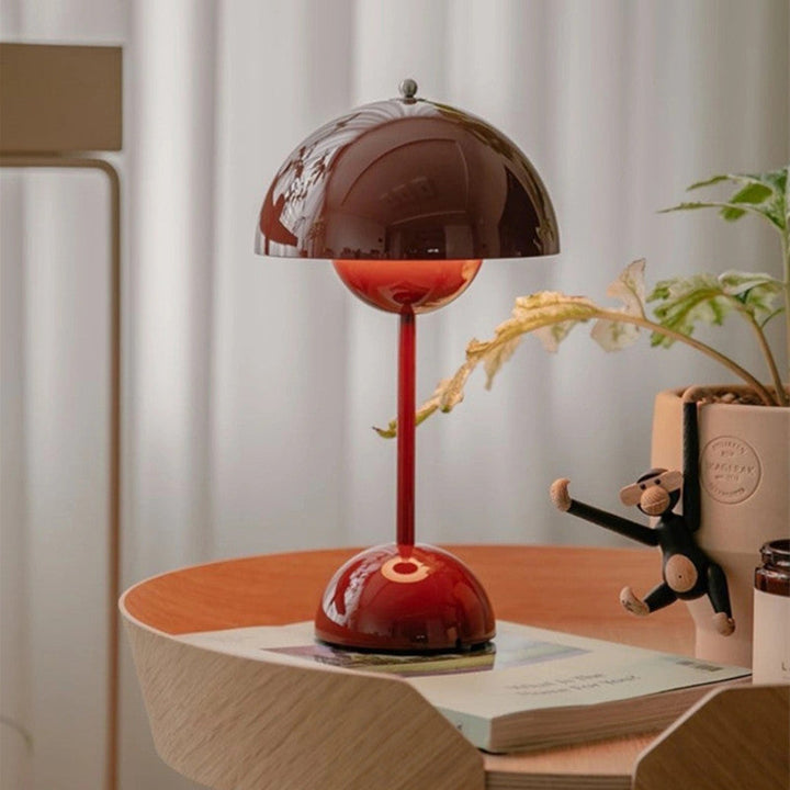 Lumiretro Umbrilight Lámpara de Mesa – Pantalla de Lámpara Retro, Luz LED Cálida y Estilo Clásico