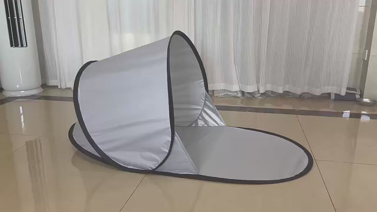 Tenda da spiaggia pop-up con protezione UV – Riparo da spiaggia pieghevole con borsa da trasporto