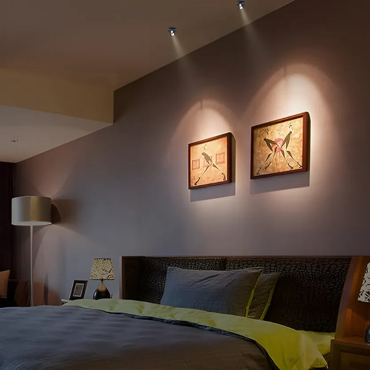LumaSpot Draadloze LED-Spot – Verstelbare wandlamp met afstandsbediening &amp; dimfunctie