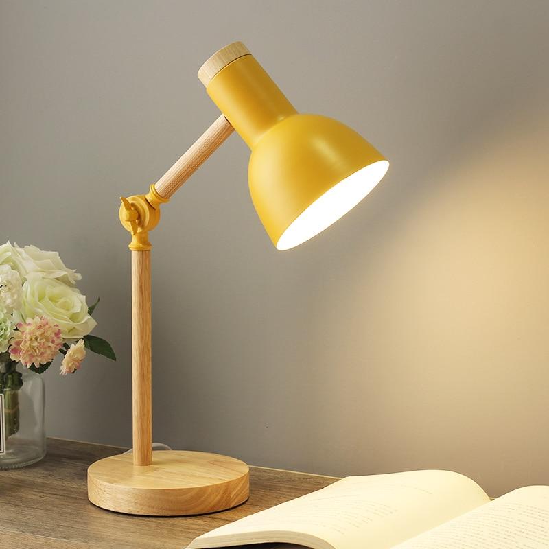 AureNordic Bureaulamp – Houten Basis, Verstelbaar Design &amp; Scandinavische Minimalistische Stijl