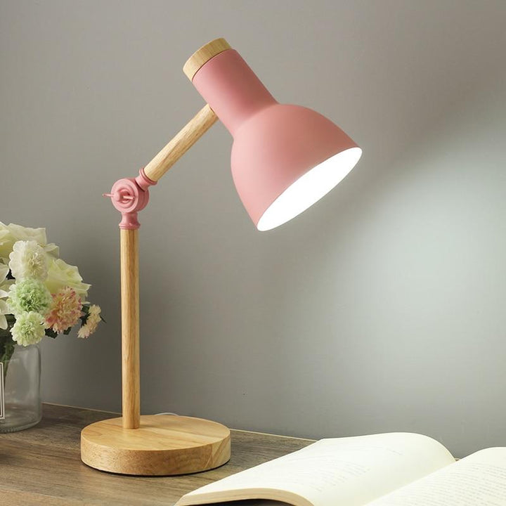 AureNordic Bureaulamp – Houten Basis, Verstelbaar Design &amp; Scandinavische Minimalistische Stijl