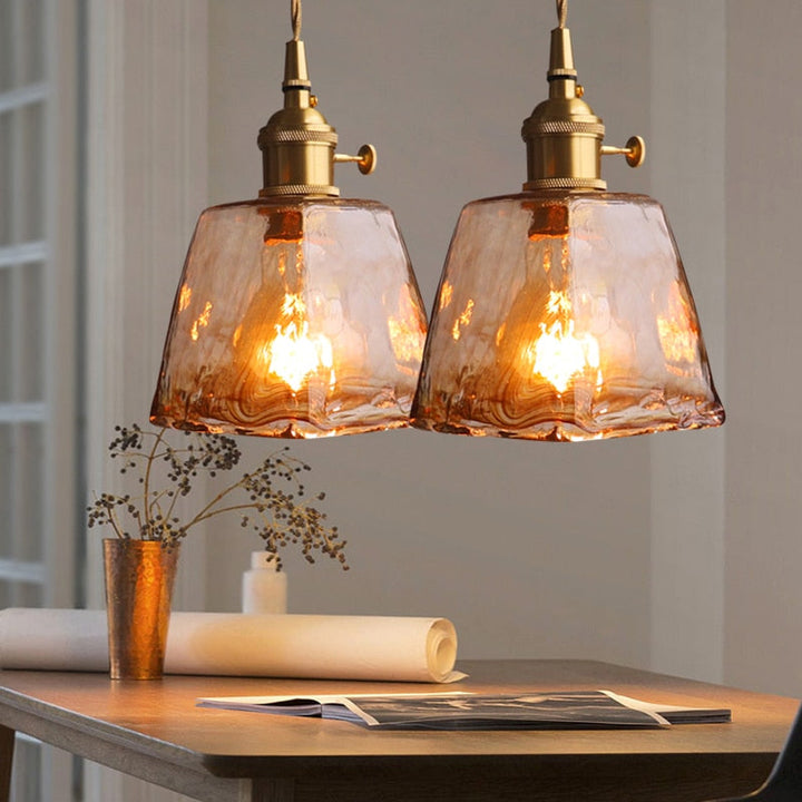 Vetrina Hanglamp – Handgemaakte Glazen Kap met Vintage Design &amp; Warme Sfeerverlichting