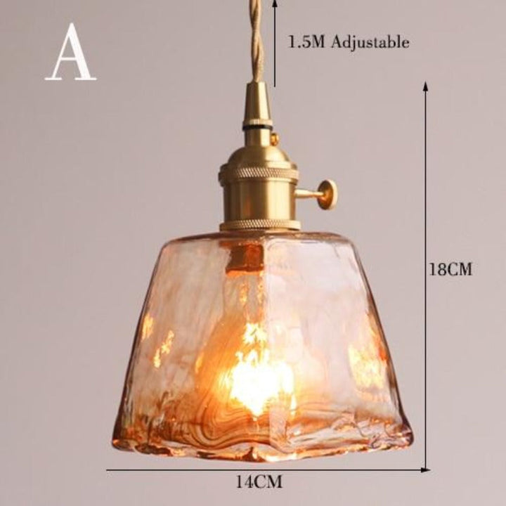 Vetrina Hanglamp – Handgemaakte Glazen Kap met Vintage Design &amp; Warme Sfeerverlichting
