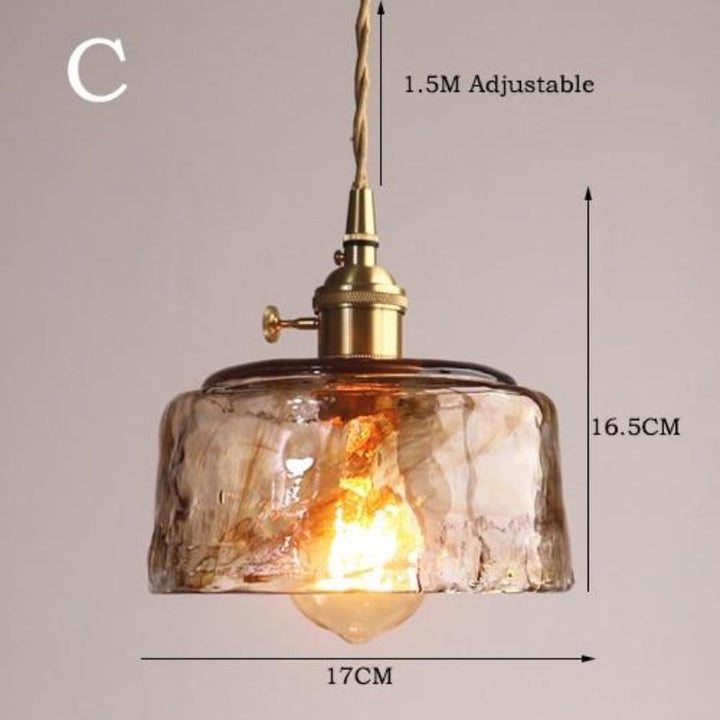 Vetrina Hanglamp – Handgemaakte Glazen Kap met Vintage Design &amp; Warme Sfeerverlichting
