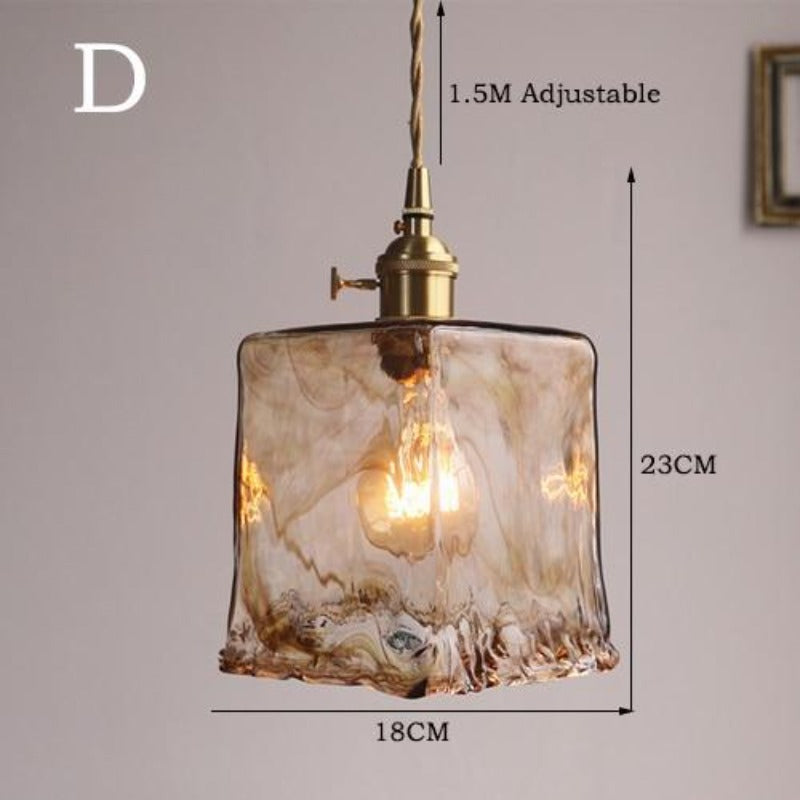 Vetrina Hanglamp – Handgemaakte Glazen Kap met Vintage Design &amp; Warme Sfeerverlichting