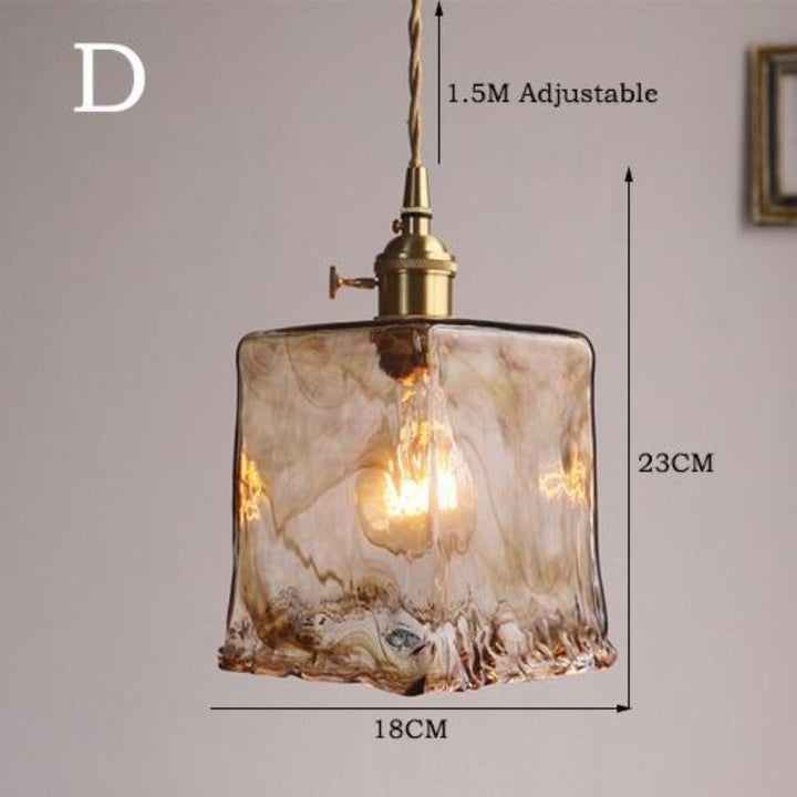 Vetrina Hanglamp – Handgemaakte Glazen Kap met Vintage Design &amp; Warme Sfeerverlichting
