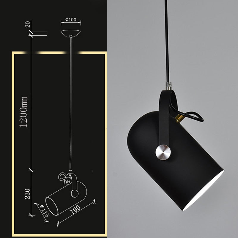 Coloria Suspension – Design scandinave avec abat-jour coloré et câble réglable