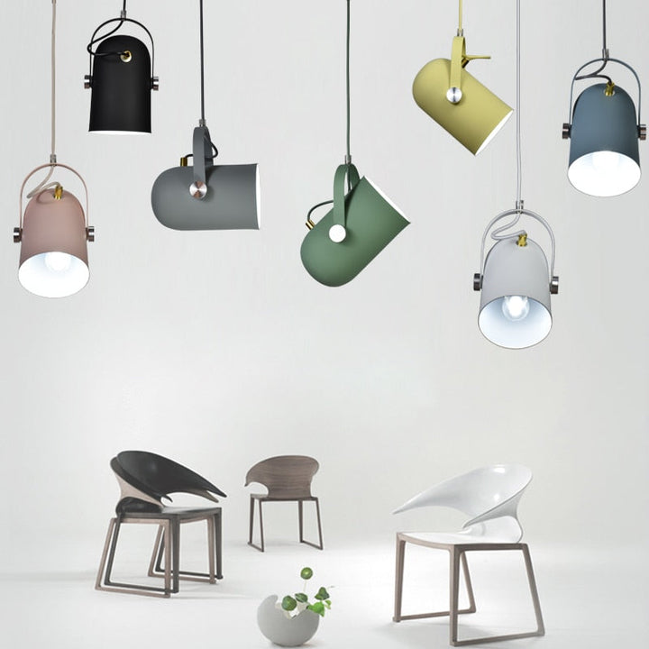 Coloria Suspension – Design scandinave avec abat-jour coloré et câble réglable